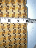 New Vintage Brown Checkered Ranchmount Polyester Pants #7390 SS-88