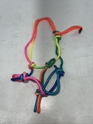 New Tough 1 Rainbow Pony Rope Halter #50-1020 G-509