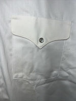 New Men’s White Panhandle Slim Long Sleeve Pearl Snap Shirt. 17.5x35 XL S-9