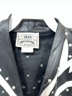 New Women’s Black 1849 Authentic Ranchwear Western Show Jacket Large UU-67