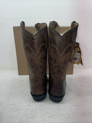 New Youth Brown Smoky Mountain Cowboy Boots. 3446 Y 4.5 4 1/2. 24-135