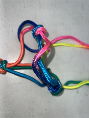 New Tough 1 Rainbow Pony Rope Halter #50-1020 G-509