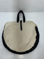 New Congress Leather Black Tan Rodeo Rope Bag #1050 EE-6