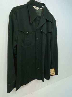 New Men’s Green Lee Long Sleeve Button Up Jacket M 3B-116