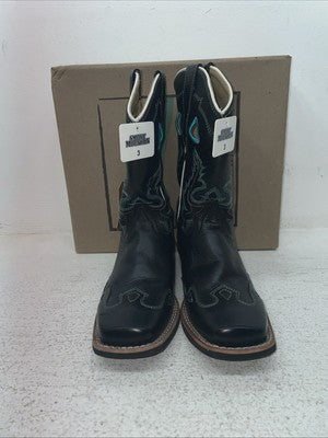 New Kids Black Smoky Mountain Cowboy Boots. 3343 C 3. 22-7