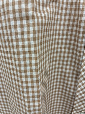 New Men’s Circle A Brown Checkered Long Sleeve Pearl Snap Large AA-55