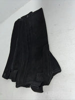 New Tough 1 Equi-grip Black Suede Leather Half Chaps XL #63-66 H-514