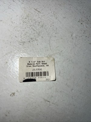 New Ride On 5 1/2” Curb Bit Medium Port Sweet Iron #25-5590 T-505