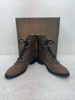 New Kids Brown Lace Up Laredo Cowboy Boots. 28-2005 3 M. 23-162