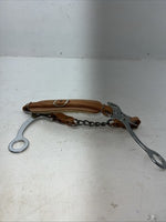 New Congress Leather Brown Fur Hackamore #47231 S-501