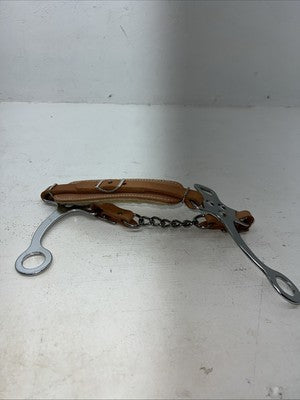 New Congress Leather Brown Fur Hackamore #47231 S-501