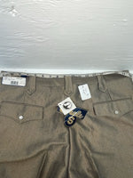 New Vintage Brown Circle A Polyester Pants #CP5791 SS-26