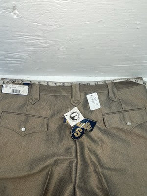New Vintage Brown Circle A Polyester Pants #CP5791 SS-26