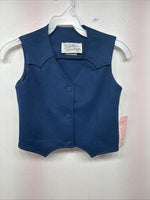 New Kids Western Heritage Blue Vest Size 12 Girls TT-52