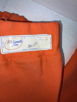 New Vintage Orange Panhandle Slim Polyester Pants NN-150