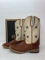 New Children’s Brown DBL Barrel Cowboy Boots. 4451402 12. 23-5