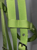 New Congress Leather Nylon Green Browband Headstall #8830 Y-2