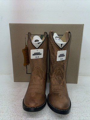 New Kids Brown Smoky Mountain Cowboy Boots. 3051 C 12.5 12 1/2. 23-8