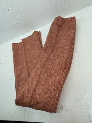 New Vintage Oranges Checkered Panhandle Slim Polyester Pants #1212 ZZ-79