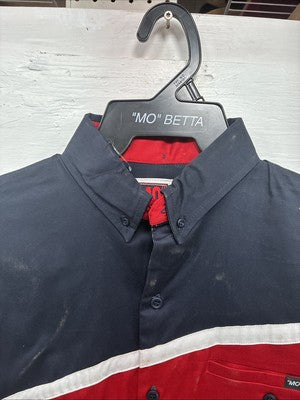 New Men’s “Mo” Betta Multi Color Long Sleeve Button Up 15.5 Medium M-56
