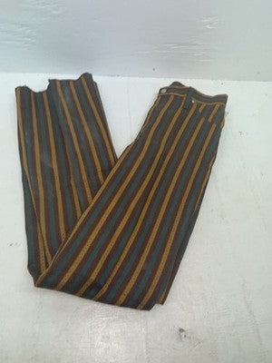 New Vintage Color Striped Western Prior Polyester Pants #1123 XX-11