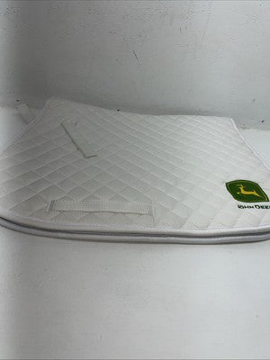 New Professionals Choice White John Deere All Purpose English Saddle Pad PP-10