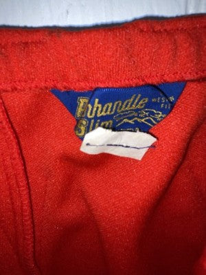 New Vintage Red Panhandle Slim Polyester Pants #1616 ZZ-56