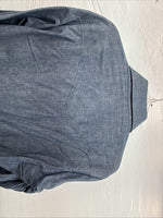 New Men’s Champion Western Jean Design Blue Long Sleeve Pearl Snap Large Q-88