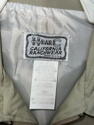 New Men’s HbarC California Ranchwear Tan Jacket Medium Long CC-600