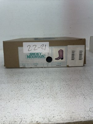 New Youth Purple Smoky Mountain Cowboy Boots. 1109 C 3. 22-21