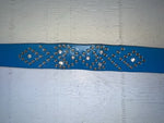 New Blue Genuine Leather Nocona Silver Bling XX Belt #N3431617 NN-135