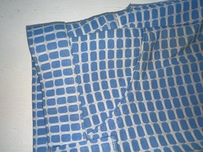New Women’s Vintage Blue Checkered Lee Polyester Pants #2652644 NN-151