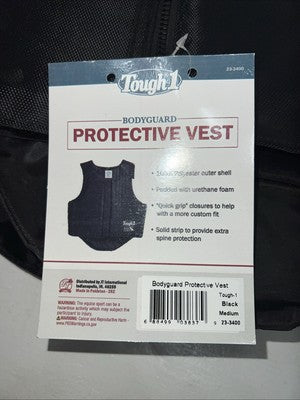 New Tough 1 Black Bodyguard Protective Vest Medium #23-3400 BB-33