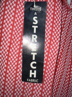New Vintage Red Checkered Panhandle Slim Polyester Pants #8042 ZZ-70
