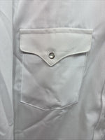 New Men’s Panhandle Slim White Long Sleeve Pearl Snap 16.5 Large CC-59