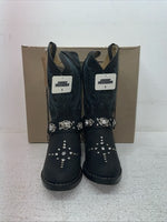 New Youth Black Smoky Mountain Cowboy Boots. 3283 C 1 R. 23-15