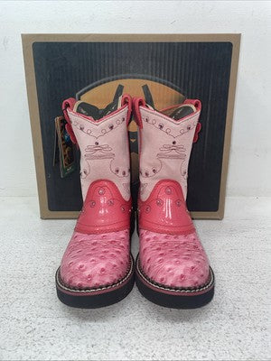 New Kids Pink Ariat Cowboy Boots. 10001979 2 M. 23-130