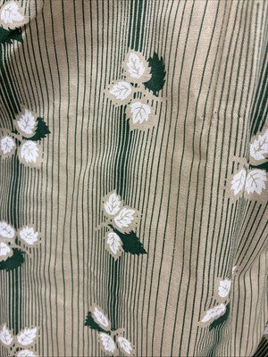 New Men’s ELY Plains Yellow Green Floral Long Sleeve Pearl Snap 15.5 Medium T-11