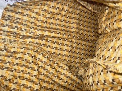 New Vintage Brown Checkered Ranchmount Polyester Pants #7390 SS-88