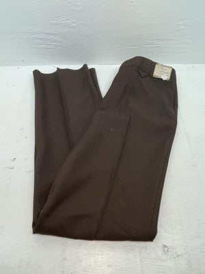 New Vintage Brown H Bar C Polyester Pants #477 3A-38