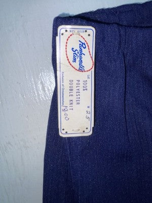New Vintage Blue Panhandle Slim Polyester Pants ZZ-83