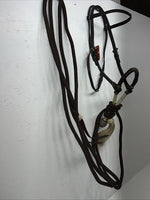 New Royal King Brown Bit Less Bridle #45-296-32-0 W-2