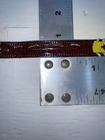New Brown Genuine Leather Beaded 34” Belt Z-121