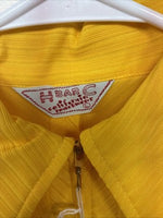 New Women’s H Bar C Yellow Half Zip Long Sleeve Shirt Large TT-130