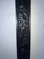 New Black Genuine Leather Tooled 28” Belt #WR602 Z-150