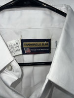 New Men’s White Panhandle Slim Long Sleeve Pearl Snap Shirt. 17.5x35 XL S-9