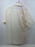 New Men’s Panhandle Slim Yellow Stripe Short Sleeve Pearl Snap 16.5 Large X-11