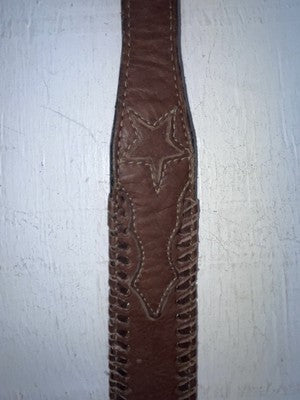 New Brown Genuine Leather Acme Weaved 28” Belt #6863 JJ-167
