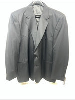 New Men’s Circle S Black Suit Jacket 56L #25832 S-610