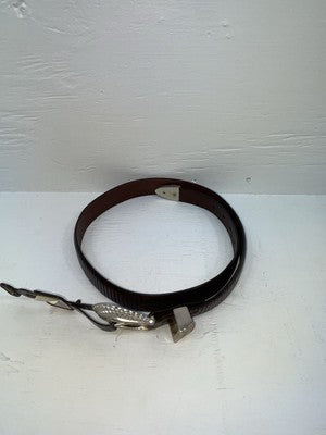 New Brown Genuine Leather Nocona Textured 34” Belt #2410202 Z-162